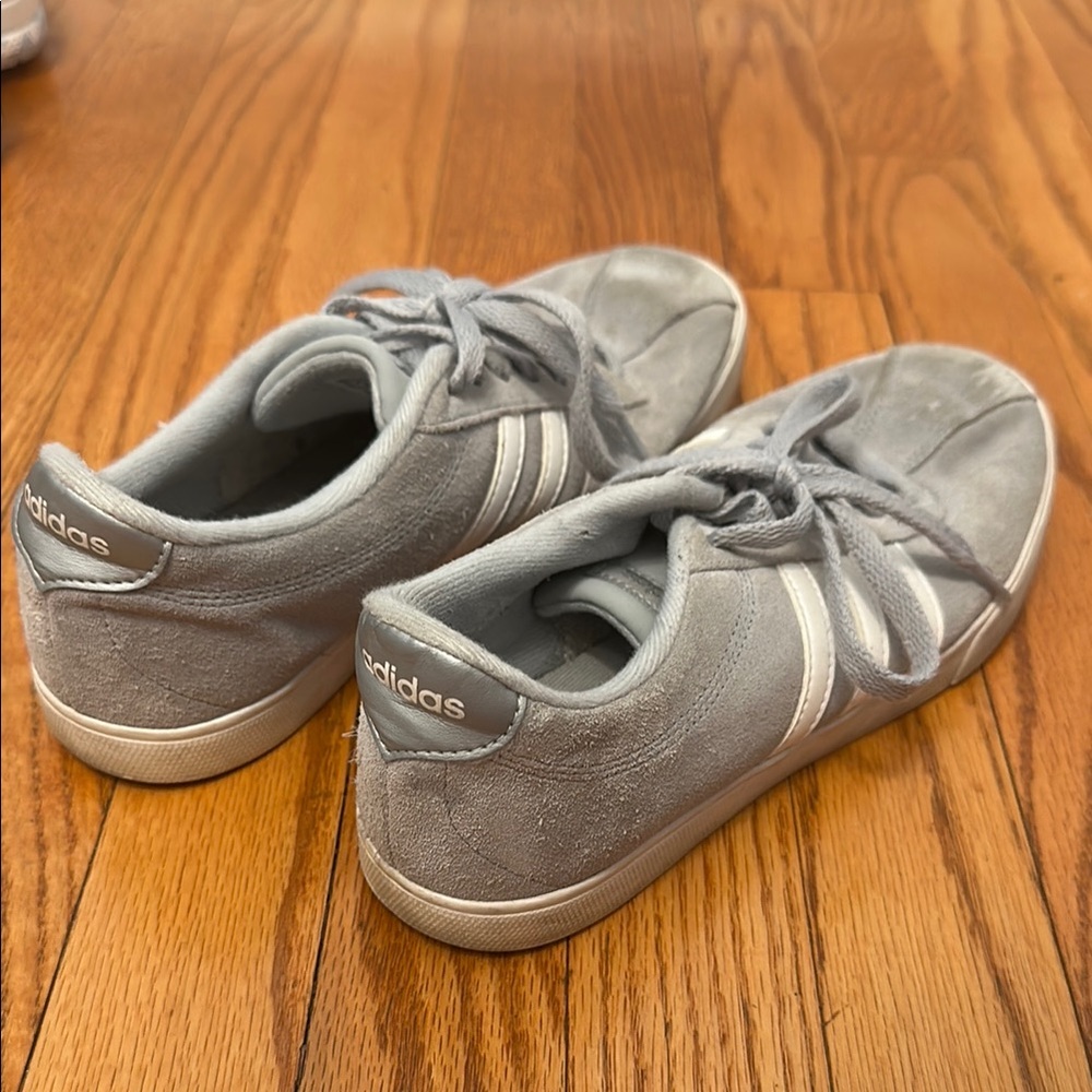 Adidas Light Gray Sneakers with White Accents